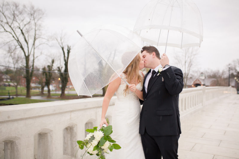 Rainy wedding day