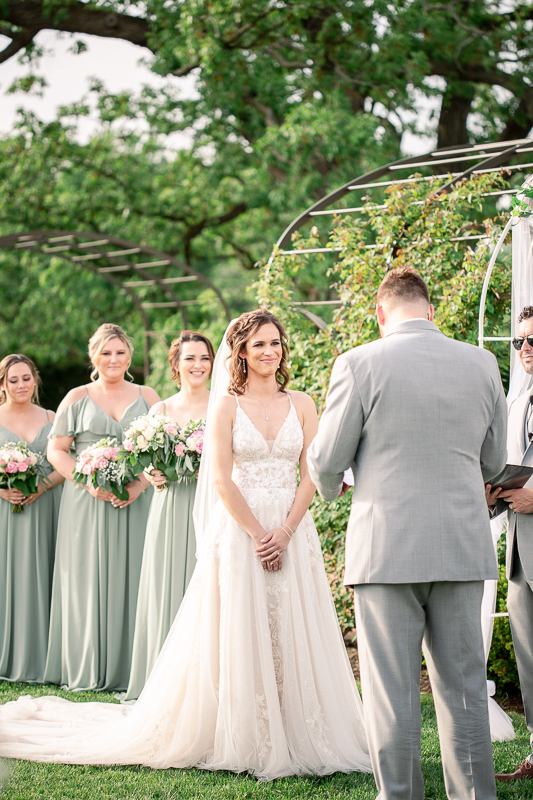 Cantginy Park Wedding in rose garden